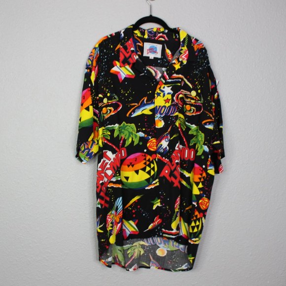 Vintage Planet Hollywood Bold Neon Button Down - Picture 5 of 7